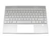 9Z.NECBW.Q0G Original HP Tastatur inkl. Topcase DE (deutsch) silber/silber mit Backlight