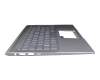 9Z.NFKBN.40G Original Asus Tastatur inkl. Topcase DE (deutsch) silber/silber mit Backlight