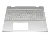 9Z.NGHBW.30G Original HP Tastatur inkl. Topcase DE (deutsch) silber/silber mit Backlight (UMA)