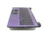 A000301280 Original Toshiba Tastatur inkl. Topcase DE (deutsch) schwarz/lila
