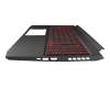 ACM18K3/6F0 Original Acer Tastatur inkl. Topcase FR (französisch) schwarz/schwarz mit Backlight