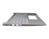 ACM19K26D0 Original Acer Tastatur inkl. Topcase DE (deutsch) silber/silber mit Backlight