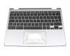 ACM19P1/6D0 Original Acer Tastatur inkl. Topcase DE (deutsch) schwarz/silber