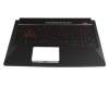 AEBKLG01020 Original Quanta Tastatur inkl. Topcase DE (deutsch) schwarz/schwarz mit Backlight