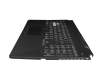 AENJFG00010 Original Quanta Tastatur inkl. Topcase DE (deutsch) schwarz/transparent/schwarz mit Backlight