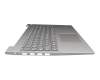 AM1JV000300 Original Lenovo Tastatur inkl. Topcase DE (deutsch) grau/silber Fingerprint