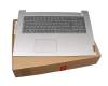 AM1JX000 Original Lenovo Tastatur inkl. Topcase DE (deutsch) grau/silber (Fingerprint)