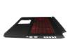 AM3BH000300 Original Acer Tastatur inkl. Topcase CH (schweiz) schwarz/rot/schwarz mit Backlight