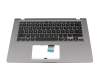ASM18M66D0-5281 Original Asus Tastatur inkl. Topcase DE (deutsch) schwarz/grau