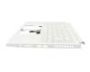 Acer ConceptD 3 (CN314-72) Original Tastatur inkl. Topcase DE (deutsch) weiß/weiß mit Backlight (ohne Stiftfach)