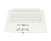 Acer ConceptD 7 Ezel Pro (CC715-72P) Original Tastatur inkl. Topcase DE (deutsch) weiß/weiß mit Backlight