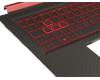 Acer Nitro 5 (AN515-41) Original Tastatur inkl. Topcase DE (deutsch) schwarz/rot/schwarz mit Backlight (Nvidia 1050)