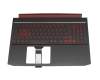 Acer Nitro 5 (AN515-43) Original Tastatur inkl. Topcase DE (deutsch) schwarz/schwarz/rot mit Backlight