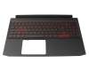 Acer Nitro 5 (AN515-44) Original Tastatur inkl. Topcase FR (französisch) schwarz/schwarz mit Backlight