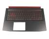 Acer Nitro 5 (AN515-52) Original Tastatur inkl. Topcase DE (deutsch) schwarz/rot/schwarz mit Backlight (Nvidia 1060)