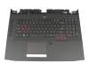 Acer Predator 17 (G9-793) Original Tastatur inkl. Topcase US (englisch) schwarz/schwarz mit Backlight