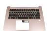 Acer Swift 3 (SF314-52) Original Tastatur inkl. Topcase DE (deutsch) schwarz/pink mit Backlight