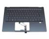 Acer Swift 5 (SF514-54T) Original Tastatur inkl. Topcase DE (deutsch) blau/blau mit Backlight