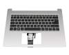 Alternative für 6B.HUSN8.020 Original Acer Tastatur inkl. Topcase DE (deutsch) schwarz/silber mit Backlight