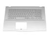 Asus Business P1701FA Original Tastatur inkl. Topcase DE (deutsch) silber/silber mit Backlight