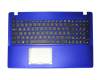 Asus F552EA Original Tastatur inkl. Topcase DE (deutsch) schwarz/blau