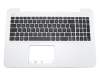Asus F555LJ Original Tastatur inkl. Topcase DE (deutsch) schwarz/weiß