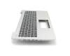 Asus F555UB Original Tastatur inkl. Topcase DE (deutsch) schwarz/silber