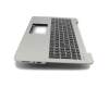 Asus F555UB Original Tastatur inkl. Topcase DE (deutsch) schwarz/silber