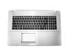 Asus F750LB Original Tastatur inkl. Topcase US (englisch) schwarz/silber