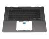 Asus GA503QM Original Tastatur inkl. Topcase DE (deutsch) schwarz/grau mit Backlight
