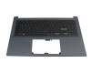 Asus K3500PH Original Tastatur inkl. Topcase DE (deutsch) schwarz/blau mit Backlight