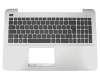 Asus K555LB Original Tastatur inkl. Topcase DE (deutsch) schwarz/silber