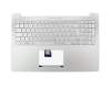 Asus N501JW Original Tastatur inkl. Topcase DE (deutsch) silber/silber mit Backlight