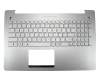 Asus N550JK Original Tastatur inkl. Topcase US (englisch) silber/silber mit Backlight