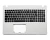 Asus R513CL Original Tastatur inkl. Topcase DE (deutsch) schwarz/weiß