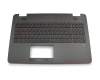 Asus ROG GL551JK Original Tastatur inkl. Topcase DE (deutsch) schwarz/schwarz mit Backlight