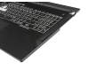 Asus ROG Strix G G731GV Original Tastatur inkl. Topcase DE (deutsch) schwarz/schwarz mit Backlight - ohne Keystone-Schacht -