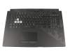 Asus ROG Strix GL704GM Original Tastatur inkl. Topcase DE (deutsch) schwarz/schwarz mit Backlight