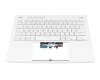 Asus ROG Zephyrus G14 GA402RJ Original Tastatur inkl. Topcase DE (deutsch) weiß/weiß mit Backlight ONE ZONE RGB