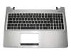 Asus S56CA Original Tastatur inkl. Topcase SLO (slowakisch) schwarz/silber