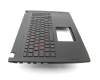 Asus TUF FX502VM Original Tastatur inkl. Topcase DE (deutsch) schwarz/schwarz mit Backlight