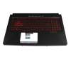 Asus TUF FX504GM Original Tastatur inkl. Topcase DE (deutsch) schwarz/schwarz mit Backlight