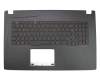 Asus TUF FX753VD Original Tastatur inkl. Topcase UK (englisch) schwarz/schwarz mit Backlight