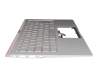 Asus UX433FA Original Tastatur inkl. Topcase DE (deutsch) silber/silber mit Backlight