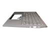 Asus UX434DA Original Tastatur inkl. Topcase DE (deutsch) weiß/silber mit Backlight