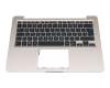 Asus VivoBook 14 A411U Original Tastatur inkl. Topcase DE (deutsch) schwarz/champagner mit Backlight
