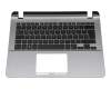 Asus VivoBook 14 R410UA Original Tastatur inkl. Topcase DE (deutsch) schwarz/silber