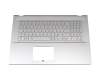 Asus VivoBook 17 R754EA Original Tastatur inkl. Topcase DE (deutsch) silber/silber