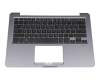 Asus VivoBook E406SA Original Tastatur inkl. Topcase GR (griechisch) schwarz/schwarz/silber