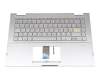 Asus VivoBook Flip 14 TP470EA Original Tastatur inkl. Topcase DE (deutsch) silber/silber mit Backlight